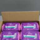 Poise Incontinence Pads & Postpartum Incontinence Pads, 3 Drop Light Absorbency, Long Length, 96 Count (4 Packs of 24)