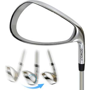 Gowolf Hollow Strike Golf Swing Trainer - Training Golf Club with Instant Feedback, Corrects Swing Path for Right Handed Golfers, Beginner to Advanced Practice Aid for Golfers