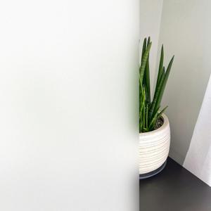 KESPEN Frosted Window Privacy Film Heat Control UV Sun Blocking Glass Stickers Static Cling Non Adhesive Door Coverings Decals for Bathroom Home Office, White Matte, 35.4 Inch X 6.5 Feet Frosted White