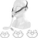 Nasal Pillow CPAP Mark Universal Replacement Kit, CPAP Nasal mask with S,M,L Size Nose Pillow Adapter, Headgear, Frame, and Hose Easy to Connecting Your CPAP Machine