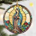 Christmas Ornament, Dodosky 2.8in Ceramic Religious Xmas Decor, Christmas Tree Ornaments, Xmas Decorations for Tree, Holiday Ornament, Christian Home Decor, Gift Ideas, Christian Gifts, Religious Gift (Latin Mom)