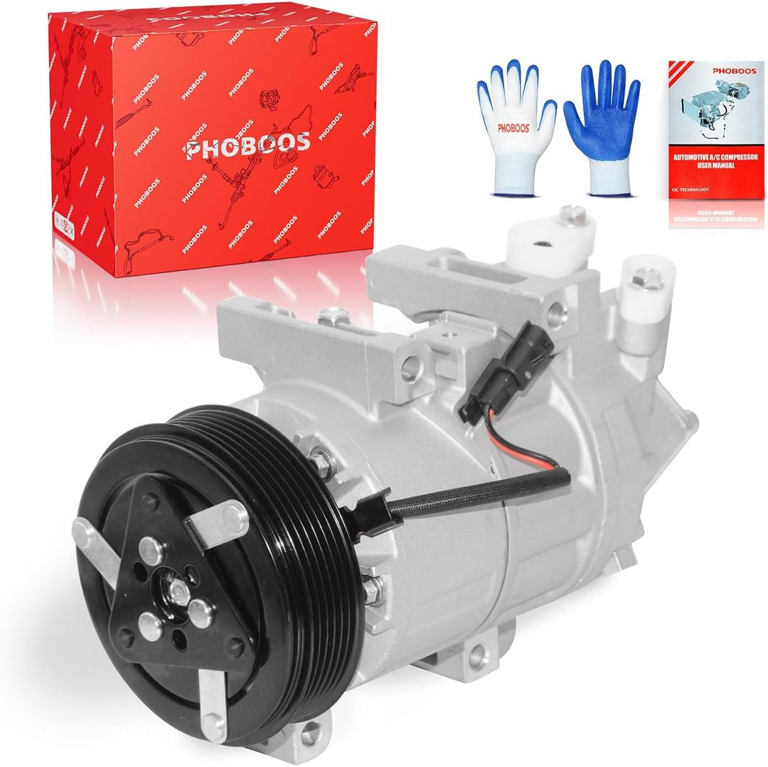 PHOBOOS A/C compressor with Clutch Compatible with Nissan Altima 2013-2018 L4 2.5L (Base/S/SR Models ONLY)Note: with One Plug,VCS14IC TypeRef. 78664, 77664