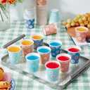 SIUQ 300 Pack 3 oz Paper Cups, Disposable Bathroom Cups, Small Mouthwash Cup, Hot/Cold Beverage Drinking Cups, Mini Paper Cups for Bathroom, Birthday Party, Travel, Events, Picnic, BBQ (Daisy)