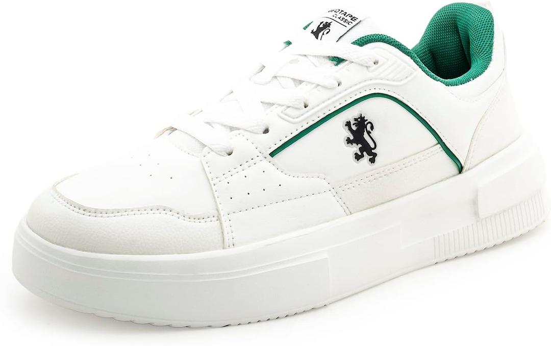 Red Tape Men's Retro Fashion Sneakers, Lightweight Chunky Platform Low Top Men's Shoes, Casual Lace-Up Dress Shoes, Cushioned Insole, Non-Slip Sole, Ideal for Travel, Office & Daily Wear, Size 8