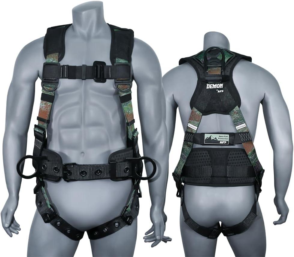AFP Demon Fall Protection Comfortable Safety Harness (OSHA/ANSI PPE) (Small-Medium)