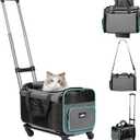Paw Ballet Pet Carrier with Wheels, Durable Airline Approved Cat Crate, Foldable Rolling Dog Carrier, Rolling Bag for Cat &Dog, Use for Travel, Outdoor, Vet Visits, Camping, Indoor, 
Product Dimensions	17"L x 12.6"W x 16.1"H