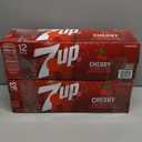 2× 7UP Cherry Flavored Soda, 12 fl oz cans, 12 pack. no BBD