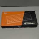 RK ROYAL KLUDGE RK61 Wireless 60% Mechanical Gaming Keyboard, Ultra-Compact 60 Keys Bluetooth Mechanical Keyboard with Programmable Software (Blue Switch, White)