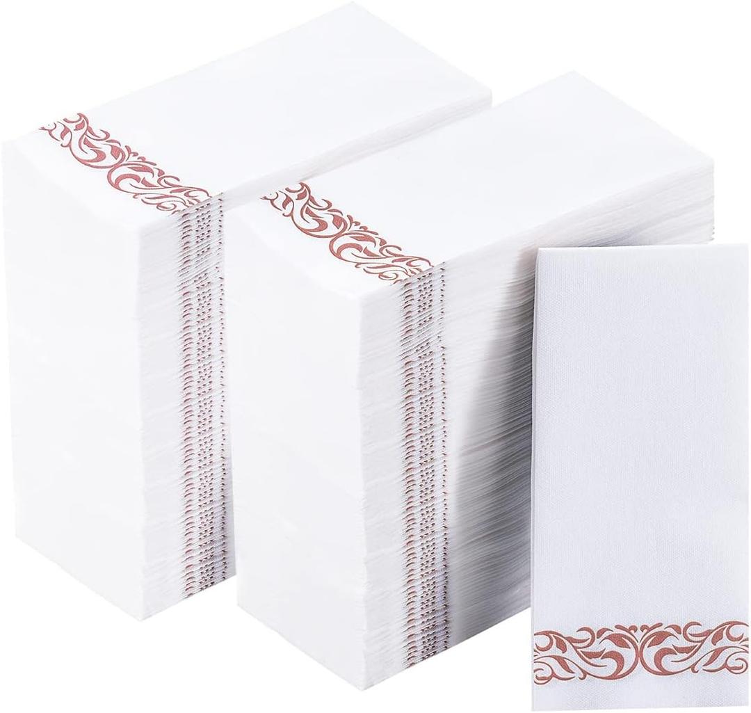Vplus 400 Pack Paper Napkins Guest Towels Disposable Premium Quality 3-ply Dinner Napkins Disposable Soft, Absorbent, Party Napkins Wedding Napkins for Kitchen, Parties, Dinners or Events (Rose Gold) Vplus 400 Pack Paper Napkins Guest Towels Disposable Premium Quality 3-ply Dinner Napkins Disposable Soft, Absorbent, Party Napkins Wedding Napkins for Kitchen, Parties, Dinners or Events (Rose Gold)