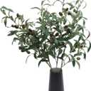 4 PCS 28 inch Artificial Olive Branches for Vases Greenery Olive Stems Faux Tree Branch Twig for Home Wedding Shop Office Garden Decor DIY Floral Crafts