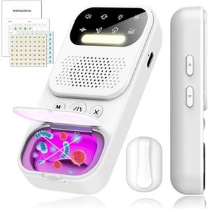 Wireless Bedwetting Alarm for Boys and Girls  USB-C Rechargeable, Loud Alarm & Strong Vibration, High Sensitivity Sensor for Nighttime Potty Training, Kids Pee for Bedwetting Solutions (White)