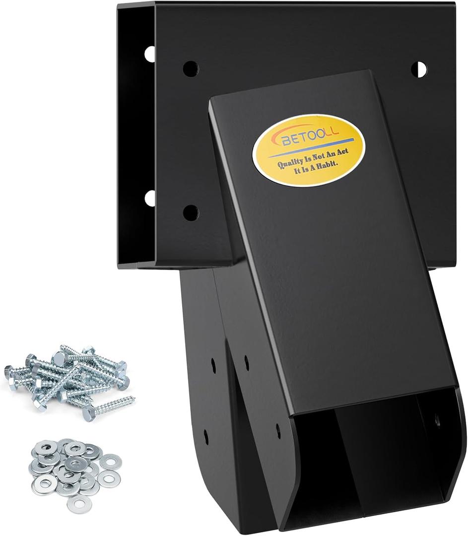 BETOOLL A-Frame 1pcs Bracket Swing Set Bracket for Heavy Duty Swing Set Includes Mounting Hardware, Ideal for Indoor and Outdoor Playgrounds (1 Bracket-Black)