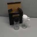 TrendPlain 16oz/470ml Glass Olive Oil Sprayer for Cooking  2 in 1 Olive Oil Dispenser Bottle for Kitchen Gadgets and Air Fryer Accessories, Salad, BBQ - Black & White