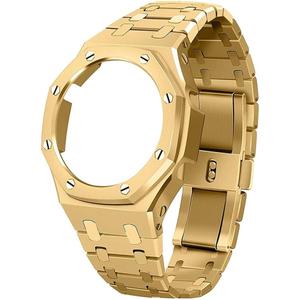 GA2100 Metal Watch Band Case Replacement Kit, Stainless Steel Strap Bezel Accessories Compatible with Casio Mens G-Shock GA2100/GA-2110 Watches