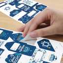 Big Dot of Happiness Hanukkah Menorah - Assorted Chanukah Holiday Party Gift Tag Labels - To and From Stickers - 12 Sheets - 120 Stickers