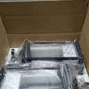 2-Pack Dusk to Dawn Outdoor Lighting 23 Inch Extra Large, 3-Light Modern Black Outdoor Wall Lights Exterior Lighting Fixtures, IP65 Waterproof Outdoor Lanterns Photocell Sensor, E12