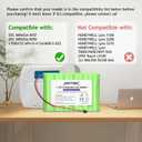 NASTIMA 7.2V 3700mAh Replacement Battery for DSC IMPASSAS 9057, 6PH-H-4/3A3600-S-D22, 7.2V Rechargeable Ni-MH Battery Pack