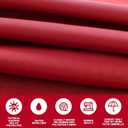 9ft Patio Umbrella Replacement Canopy Only,Outdoor Table Market Yard Umbrella Top for Outdoor Umbrella Canopy with 8 Ribs (Red)