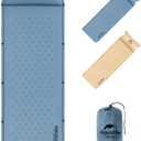 Naturehike Self-Inflating Sleeping Pad, Ultralight Memory Foam Camping Pad with Pillow, Fast Inflating, Sleeping Pad for Camping Hiking with Storage Bag, Single, Blue