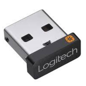 Logitech USB Unifying Receiver, 2.4 GHz Wireless Technology, USB Plug Compatible with All Unifying Devices Like Wireless Mouse and Keyboard, PC/Mac/Laptop  Black