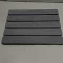 Large Foldable Stone Dish Drying Mat  Diatomaceous Earth, 12"x16" Each or 24"x16" Combined  Fast Dry, Anti-Slip Pad, Sanding Tool & Instruction Manual for Kitchen, Bathroom or RV (2-Pack)