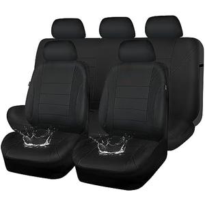 CAR PASS Neoprene Waterproof Seat Covers, Universal Fit Black Full Sets, Protective Interior Covers for Auto SUV, Vans, Sedans, Trucks,   Black Full Sets