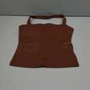 Ieumaz Workout Halter Tank Tops for Women with Built in Bra Sleeveless Backless Square Neck Longline Gym Yoga Top (Red, XS)