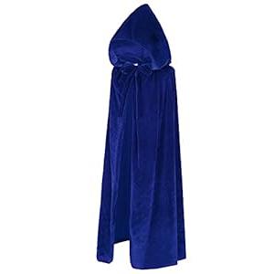 Kids Hooded Velvet Cloak Cape for Halloween Christmas Cosplay Costumes 3-4 Years 04ES