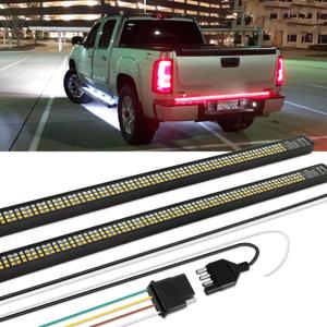 DREAMOTOR Tailgate Light Bar, 60inch Truck Tailgate Light Strip, Triple Row 864 LED Brake Light Strip Compatible with GMC Sierra Chevrolet Silverado Ford F150 F250 Dodge Ram 1500 2500 Toyota Tundra, 1 Pack