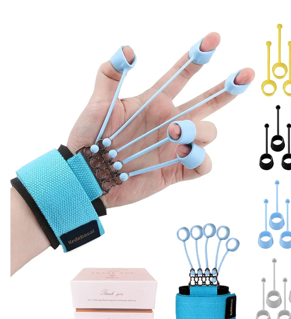 Finger Exerciser,4 Resistance Levels Finger Strengthener for Hand Therapy, Rock Climbing - Relieve Pain for Arthritis, Carpal Tunnel, Hand Strengthener and Finger Strengthener