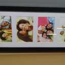 Americanflat 4x6 Collage Picture Frame with Shatter-Resistant Glass - Fits Four 4x6 Photos or Use as One 8x20 Picture Frame - Signature Collection - Collage Frames for Wall Display - Black