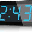 KWANWA Digital Alarm Clock with Large 1.8" LED Display, Battery Operated, 3-Level Adjustable Brightness, Loud Alarm with Snooze, 12/24H Format, Easy to Read for Bedroom, Seniors, Kids, Heavy Sleepers