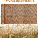 ZNCMRR Reed Fencing Rolls Fencing 4ft High Roll Reed Screen for Balcony Patio Garden Backyard 4FT X 16.4FT Privacy FenceBrown