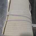 MEGASKET White Christmas Tree Collar, 28 inch Woven Christmas Tree Skirt, Modern Cotton Rope Xmas Tree Ring Base Cover, Neutral White Farmhouse Holiday Decoration for Artificial Real Trees