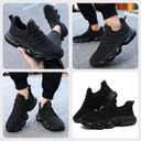 MGBDSZ Mens Runing Walking Shoes Tennis Slip On Non Slip Sneakers Outdoor Sports Trainers Athletic Sneaker Road Casual Workout Lightweight Shoes for Men All_Black US 12