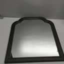 HOMECOOKIN Wood Bathroom Mirrors for Wall Mounted, 16" x 20" Rustic Wood Frame Wall Mirrors Decorative for Living Room or Bedroom Vanity Mirror (Black) B