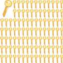 100PCS Brass Finish Key Blanks, Y1 Uncut Blank Keys