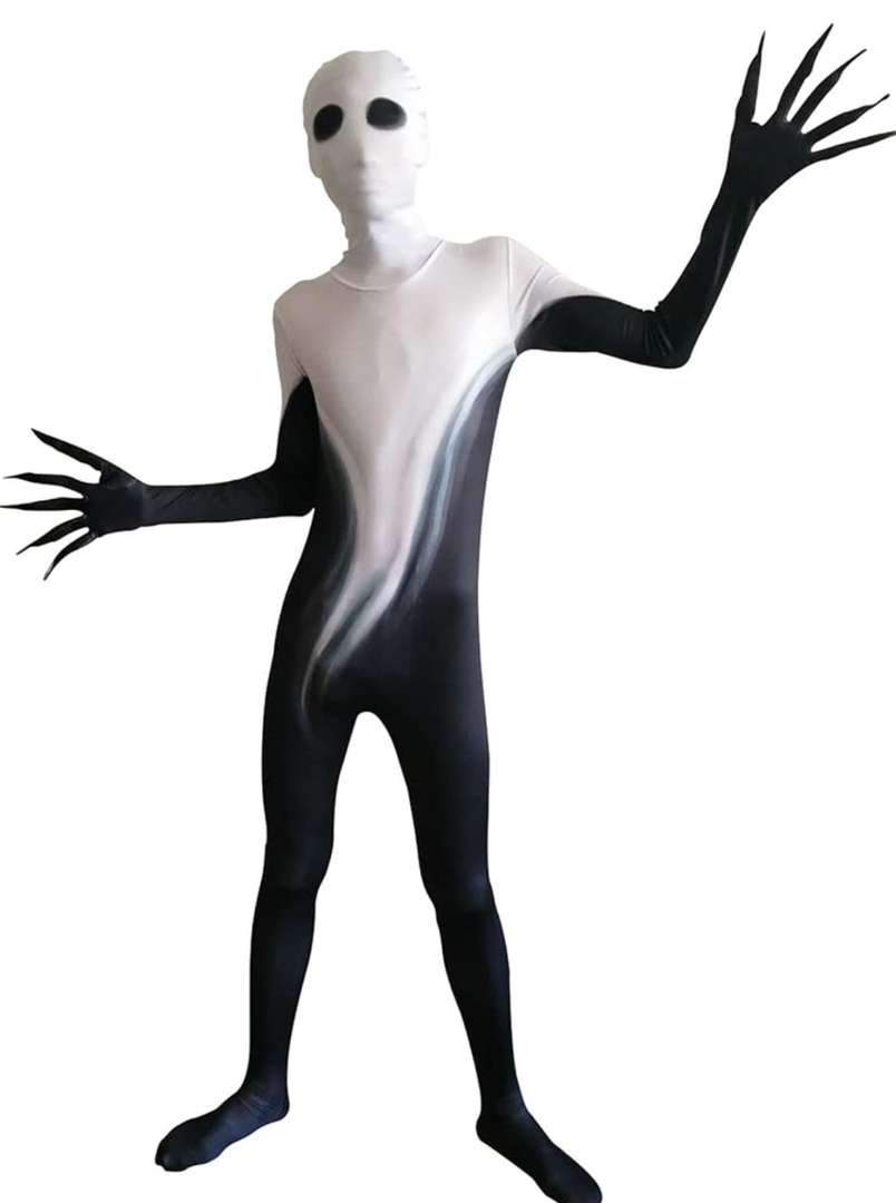 Spooktacular Creations Scary Shadow Demon Costume, Deluxe Kids Halloween Costume Set for Halloween Dress up Party, Size M (8-10 YRS)