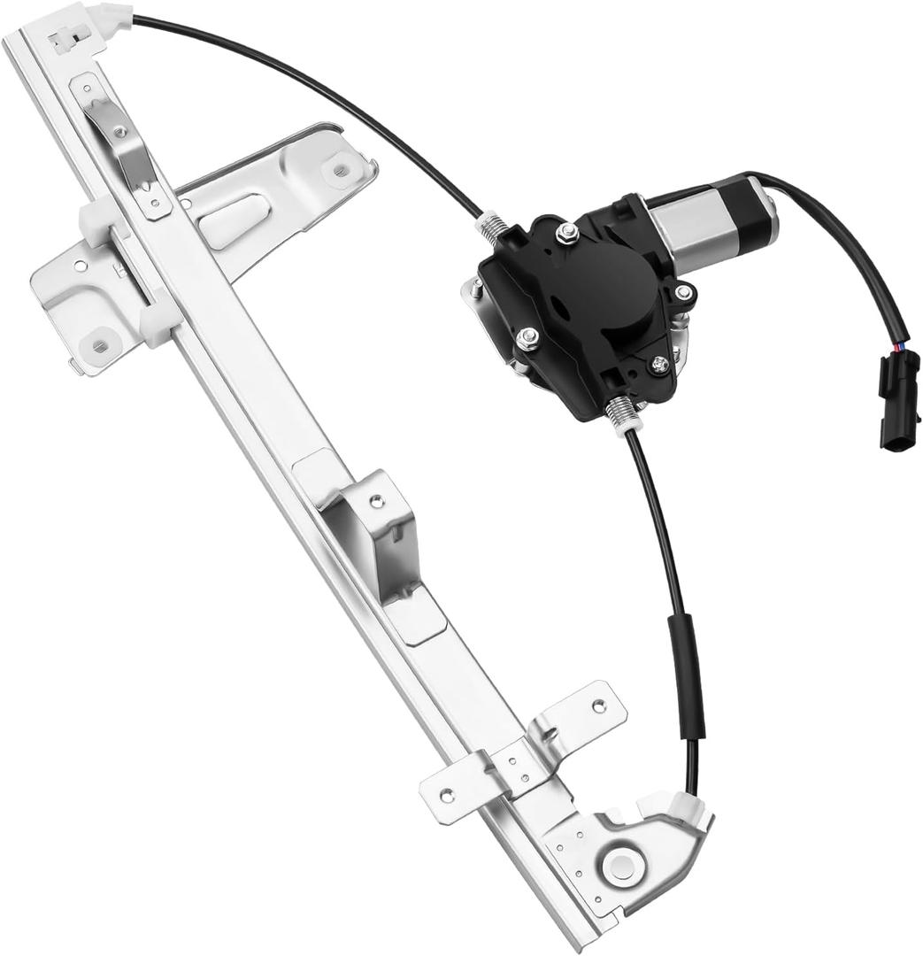 Front Right Passenger Side Power Window Regulator with Motor Compatible with Jeep Grand Cherokee WJ Sport Utility 2000 2001 2002 2003 2004, 741-557