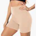FULLSOFT High Waisted Biker Shorts for Women-5" Tummy Control Fitness Athletic Workout Running Yoga Gym Shorts Size S and M