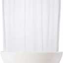 Zokyer Clawfoot Tub Shower Curtain Round Wrap Around Circular Circle Oval White Claw Foot 180x70 Extra Wide All Around Large Long Bathroom Decor Polyester Fabric Plastic 31 Hooks