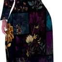 Plus Size Maxi Long Dress Sexy Outfits for Women Printed Loose Cute Dress (5X-Large, 0 Mix15)