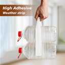 RECAPS 2IN X 99FT Window Sealing Tape, White Window AC Insulation Sealing Film Tape, Waterproof Weather Sealing Tape for Windows to Keep Cold Air,Dust,Rain Out,Easy to Remove Without Residue