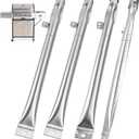 Burner Tubes for Captiva Designs 4-Burner Propane Gas BBQ Grill Replacement Parts with Side Burner Burners for Captiva Designs Grill Accessories, Rust-resistant Stainless Steel, Heat-resistant, 4 PCS