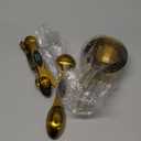 13pcs Gold Stainless Steel Measuring Cups and Spoons Set, Including 8 Double-Sided Magnetic Measuring Spoons Set & 1 Leveler, 4 Metal Measuring Cups, Kitchen Accessories for Cooking & Baking