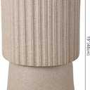 JONATHAN Y Louisa 19" Art Deco Tambour Side Table, Brown