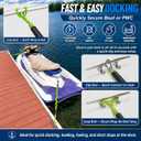 Bungee Dock Lines - Quick and Easy Dock Rope for Jet Ski, PWC, Seadoo, WaveRunner, Pontoon, Bass Boat, Size: 1 Loop 1 Clip End