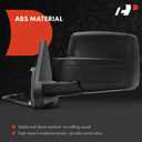 A-Premium Driver Side Power Door Mirror - Compatible with Jeep 2007-2017 Patriot - Non-Heated Manual Folding Black Outside Rear View Mirror