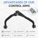 Front Upper Left & Right Control Arms Suspension kit Assembly for Dodge Nitro 2007-2011, for Jeep Liberty 2008-2012 (2pc)