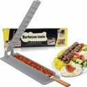 2Pcs Kebab Maker Press | Create Flawless, Manual Kabob Mould, Kabob Maker Barbecue Skewers, Non-Stick, Easy Clean, Form Your Kofta Kebab Like a Traditional Chef Handmade Kebab